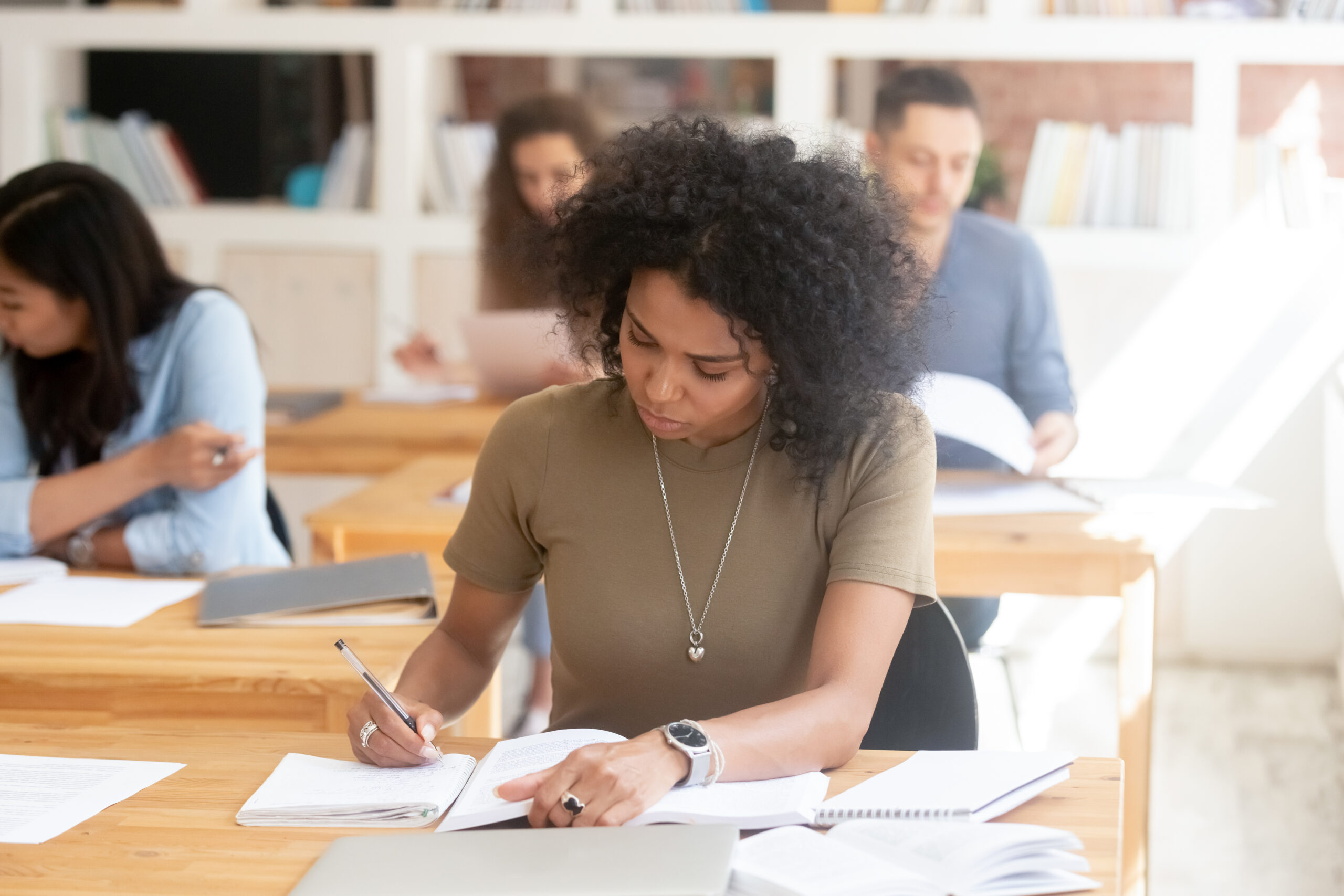 To practice emotional control, a high school student is identifying what is or is not in her control. 